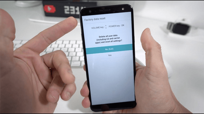 factory reset lg phone