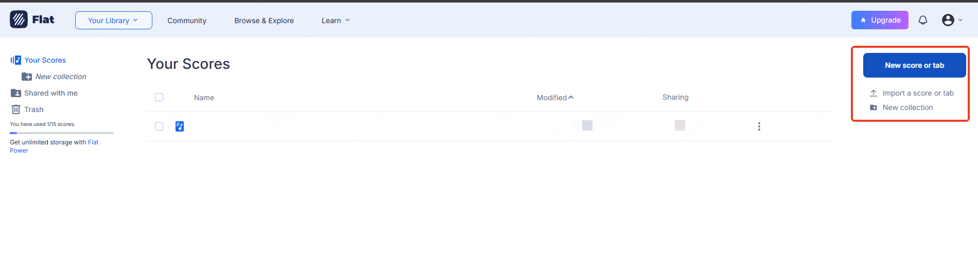 flat interface sheet music generator