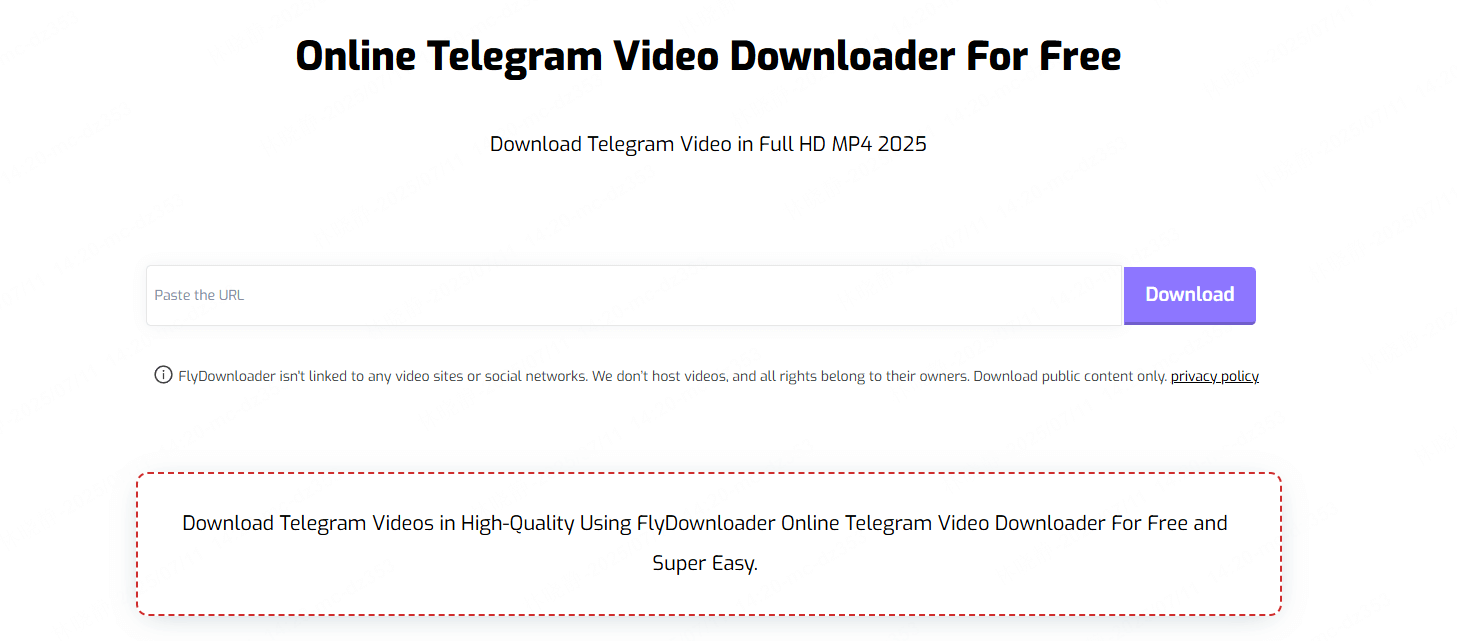 flydownloader online telegram video downloader