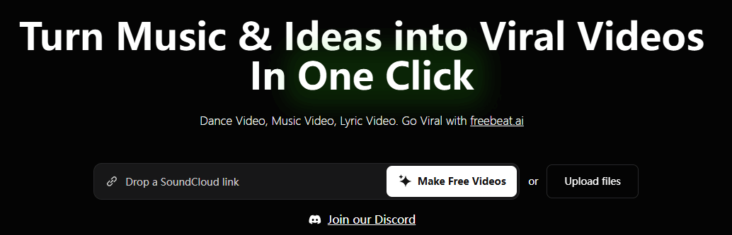 freebeat AI music video generator