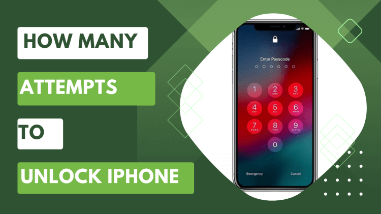 how many attempts to unlock iphone