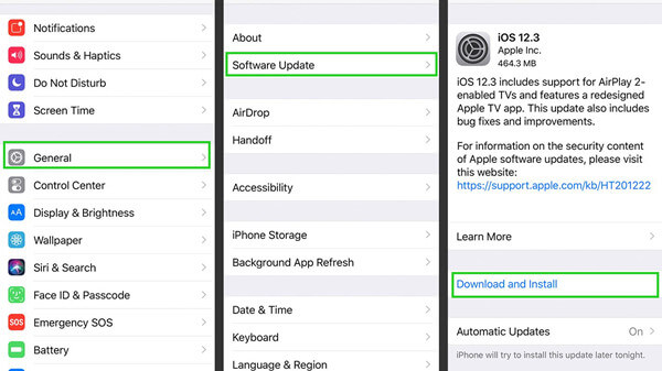 update iOS on iPhone