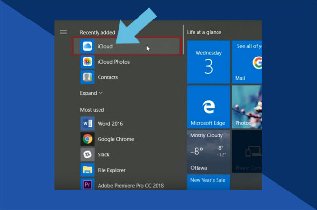 access icloud photoon windows
