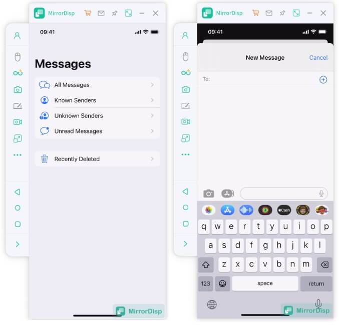 access imessage in windows with MirrorDisp