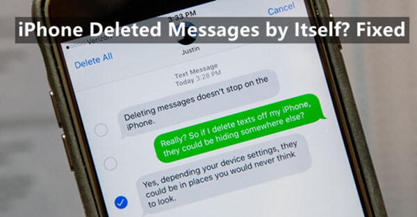 iPhone deleted messages by itself