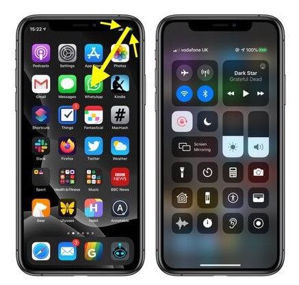 iPhone flashlight not working