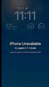 iphone passcode attempts