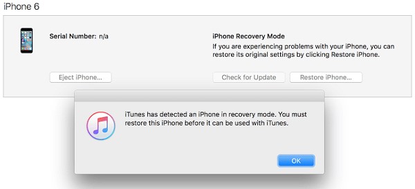 Restore iPhone in iTunes