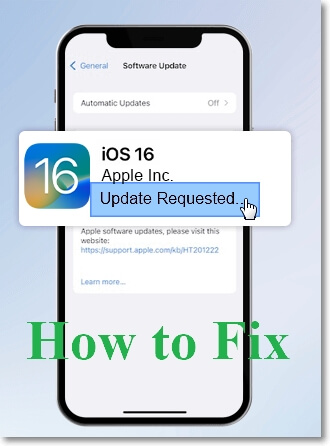iPhone stuck on update requested