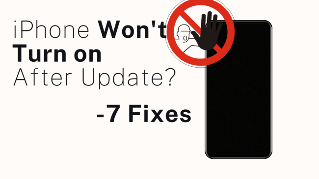 iPhone won't turn on after update