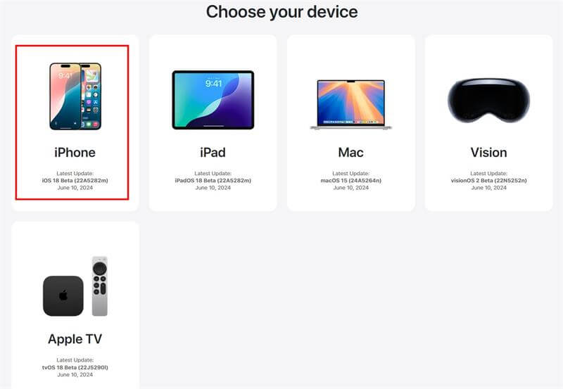 ipsw ios 18 beta download