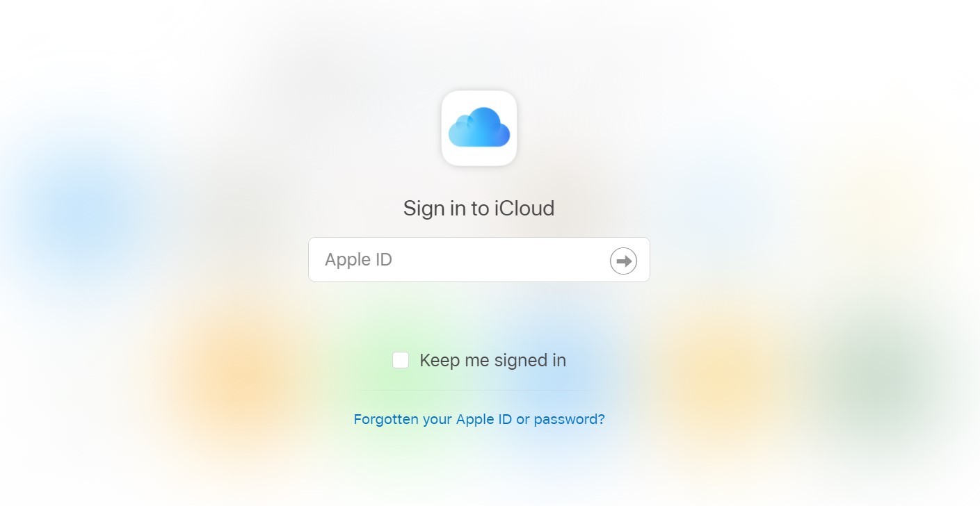 login to iCloud
