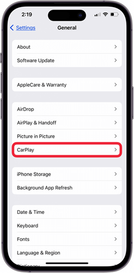make sure carplay is enabled