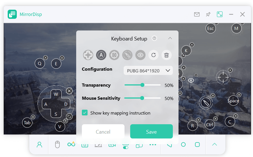 wootechy mirrordisp keyboard and mouse control