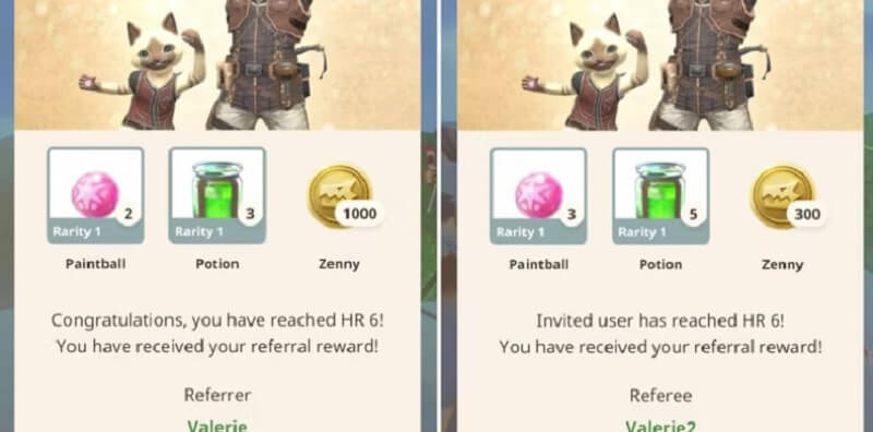 What are the Rewards of Using Monster Hunter Now Referral Code