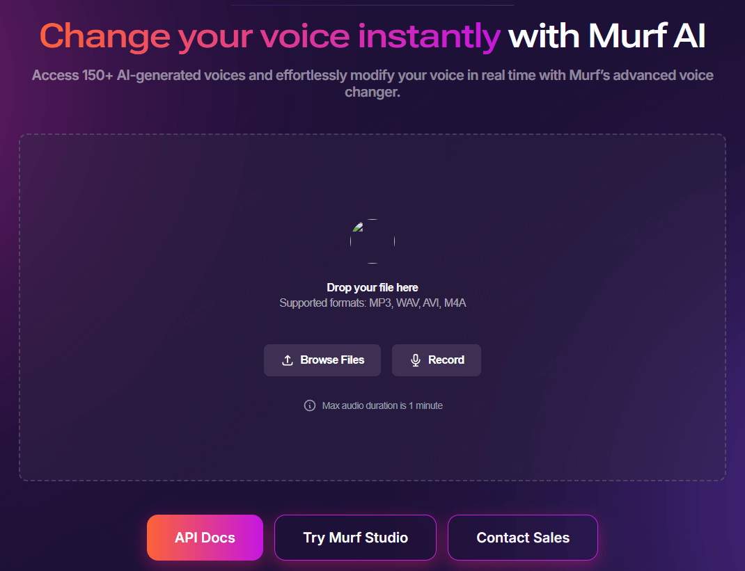 Murf.ai Voice changer