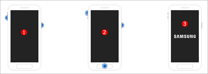 put samsung into recovery mode with buttons