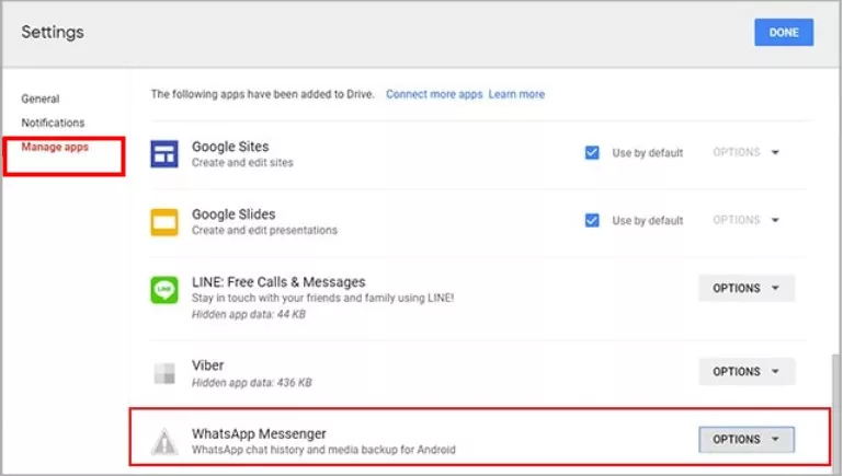read whatsapp backup on google drive