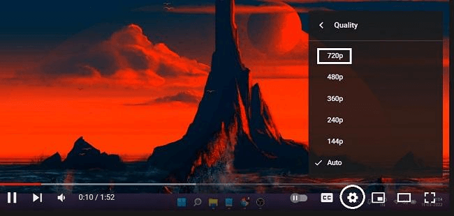 reduce video quality