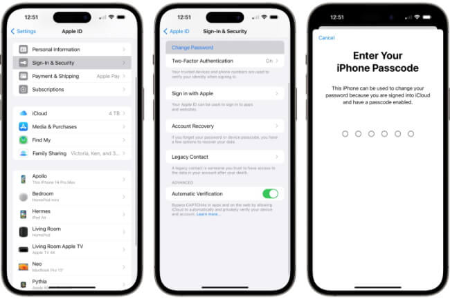 remove apple id via resetting passcode