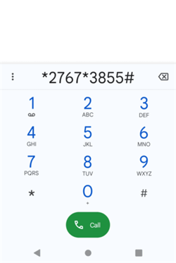 reset a htc phone
