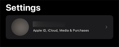 reset apple id password from settings