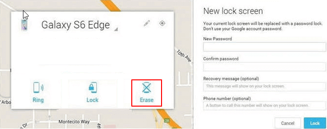 reset locked samsung via adm