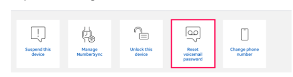 reset voicemail password with att 3
