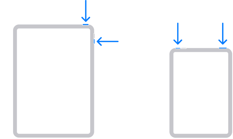 restart ipad no home button