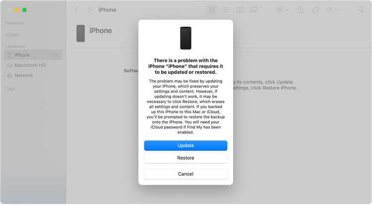 restore iphone to be downgraded to ios 18