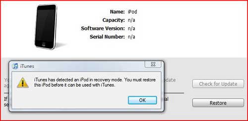 restore ipod touch dfu mode