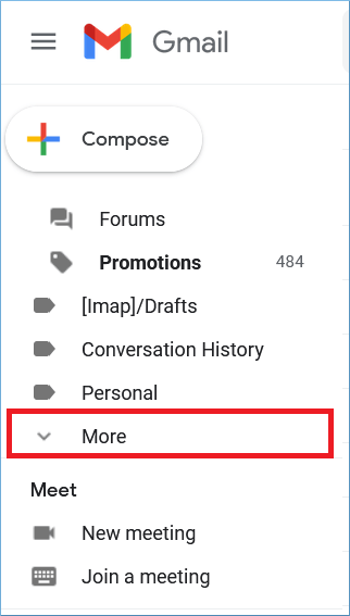 retrieve deleted Hangout messages from Gmail