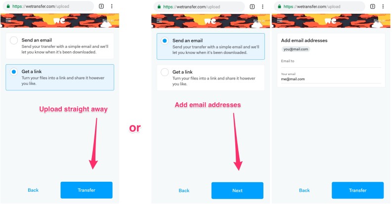 send-long-video-on-whatsapp-wetransfer