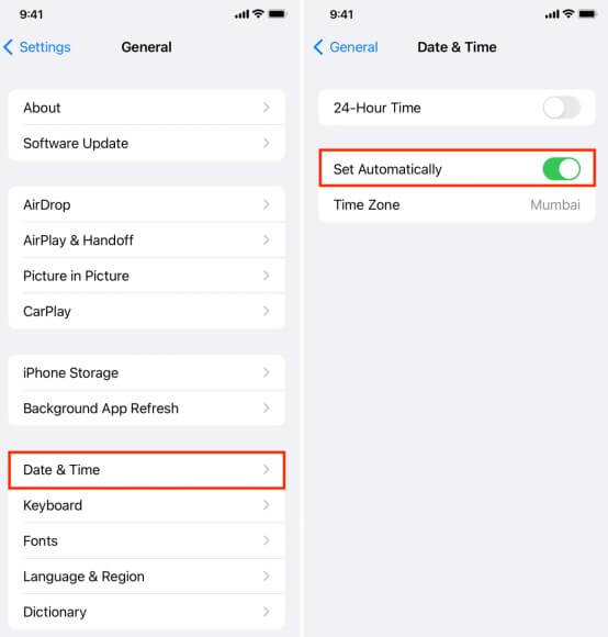Set Correct Time And Date