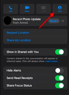 set up contact poster via imessages