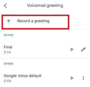 set up voicemail on android via google voice