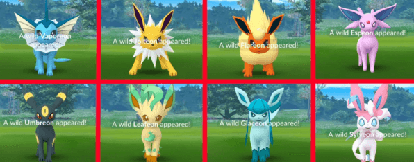 shiny eevee in the wild