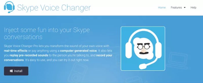 Skype Voice Changer