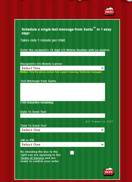 Santa Text Messages Generator