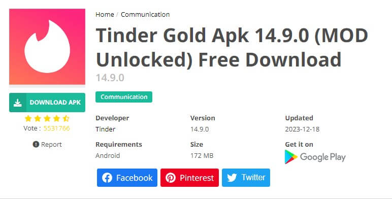 se Tinder Modified APK