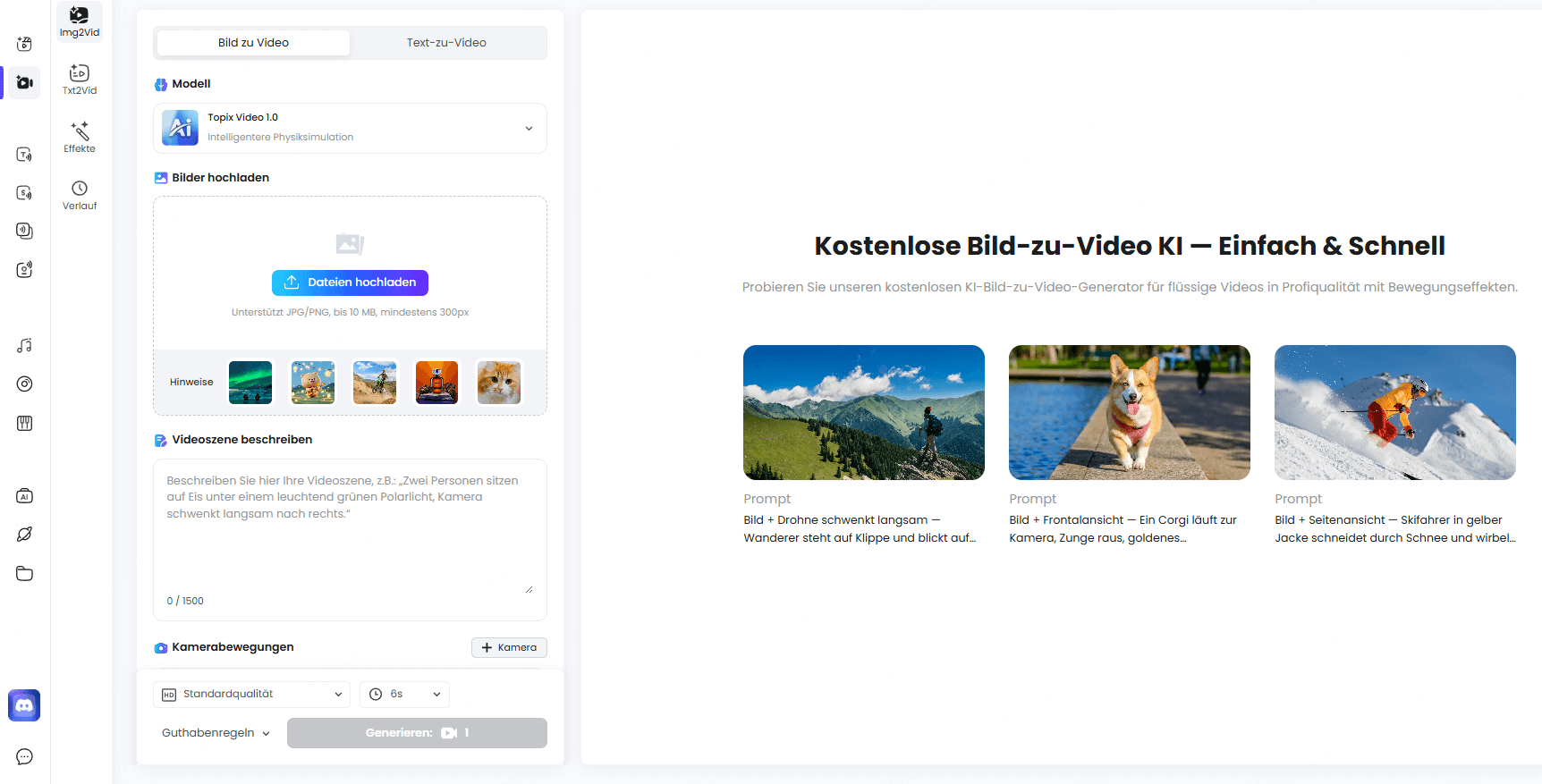 topmediai vidspark ki foto in video erstellen
