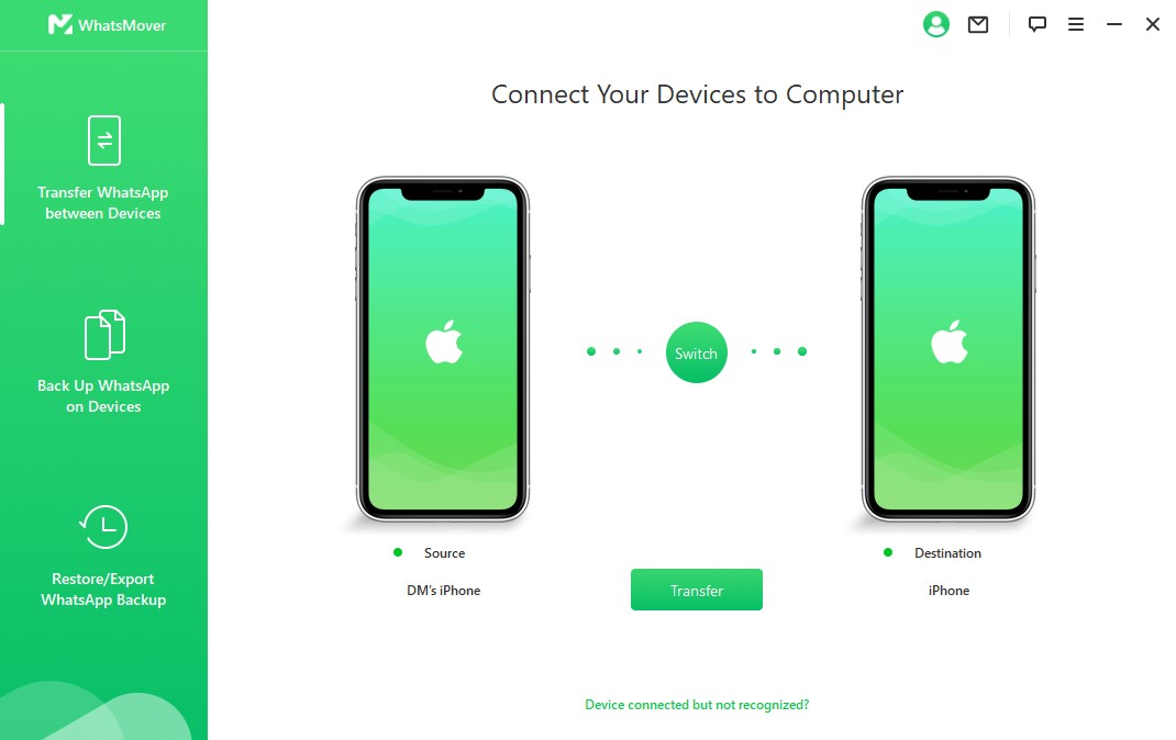 transfer WhatsApp from iPhone to iPhone 