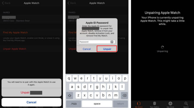 turn off apple watch activation lock