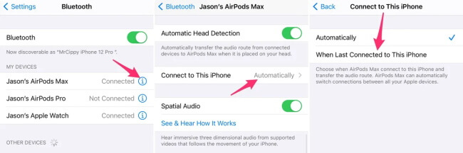 turn off automatic switching