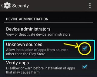 allow installation
