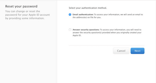 unlock apple id by email