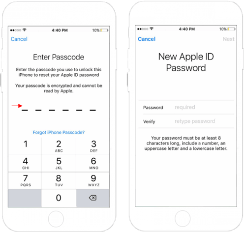 unlock apple id with a trusted phone number