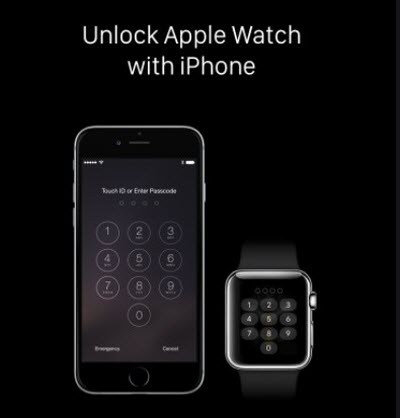 unlock apple watch with a paired iPhone