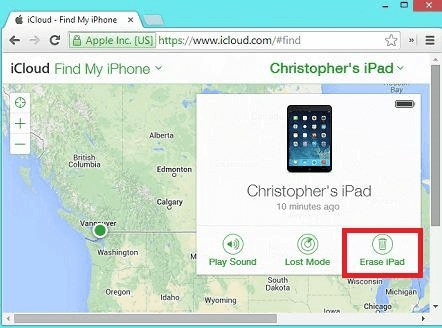 unlock disabled ipad via icloud 3