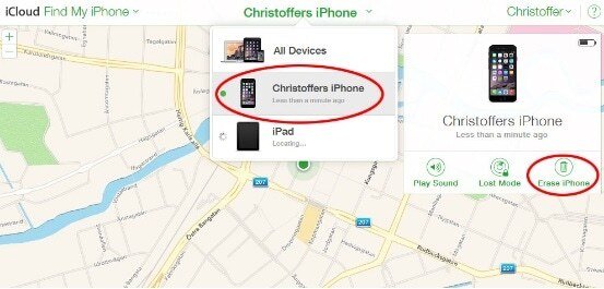 Unlock iPhone using iCloud